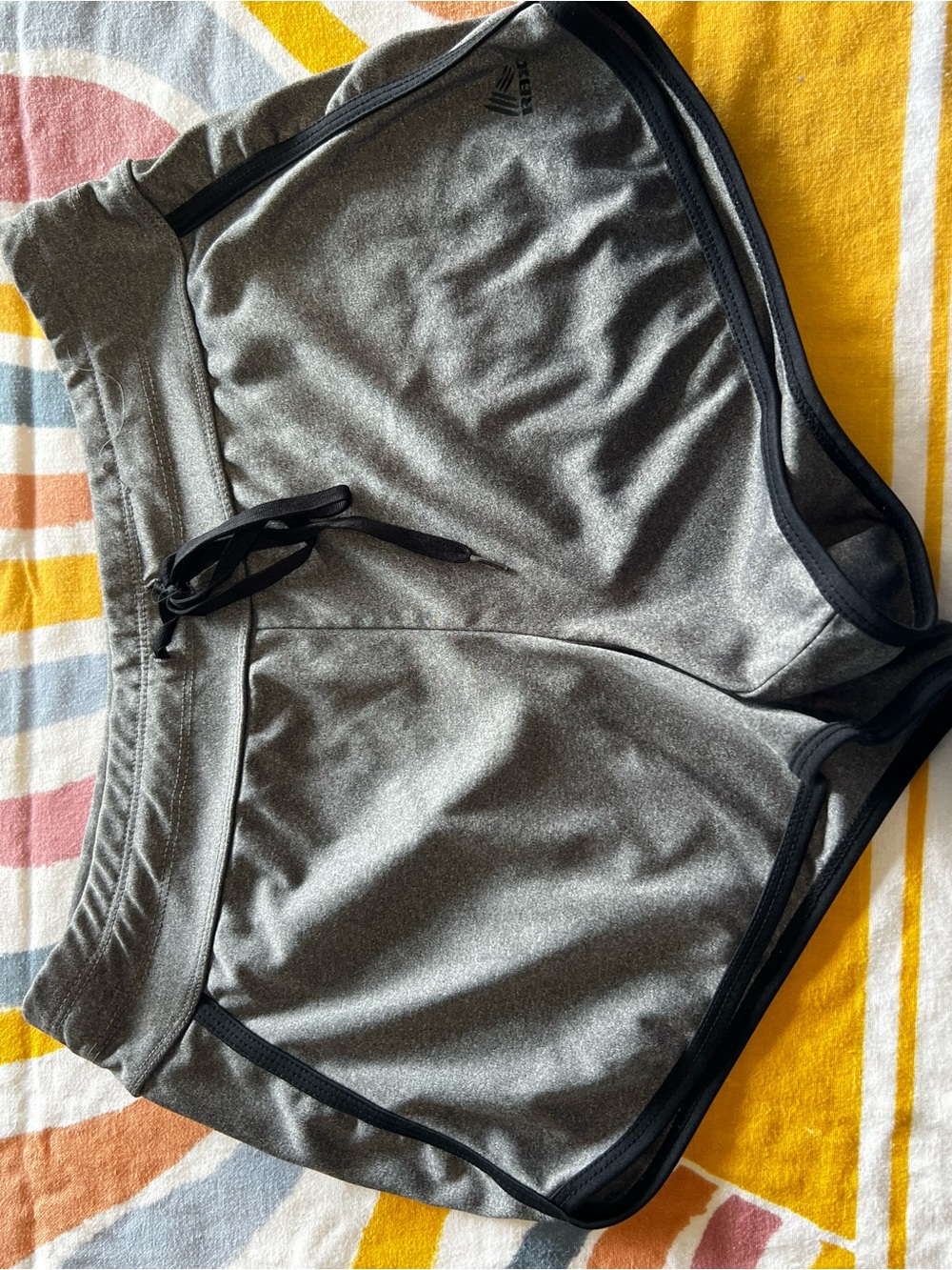 Gray Athletic Shorts with Black Trim 420.5